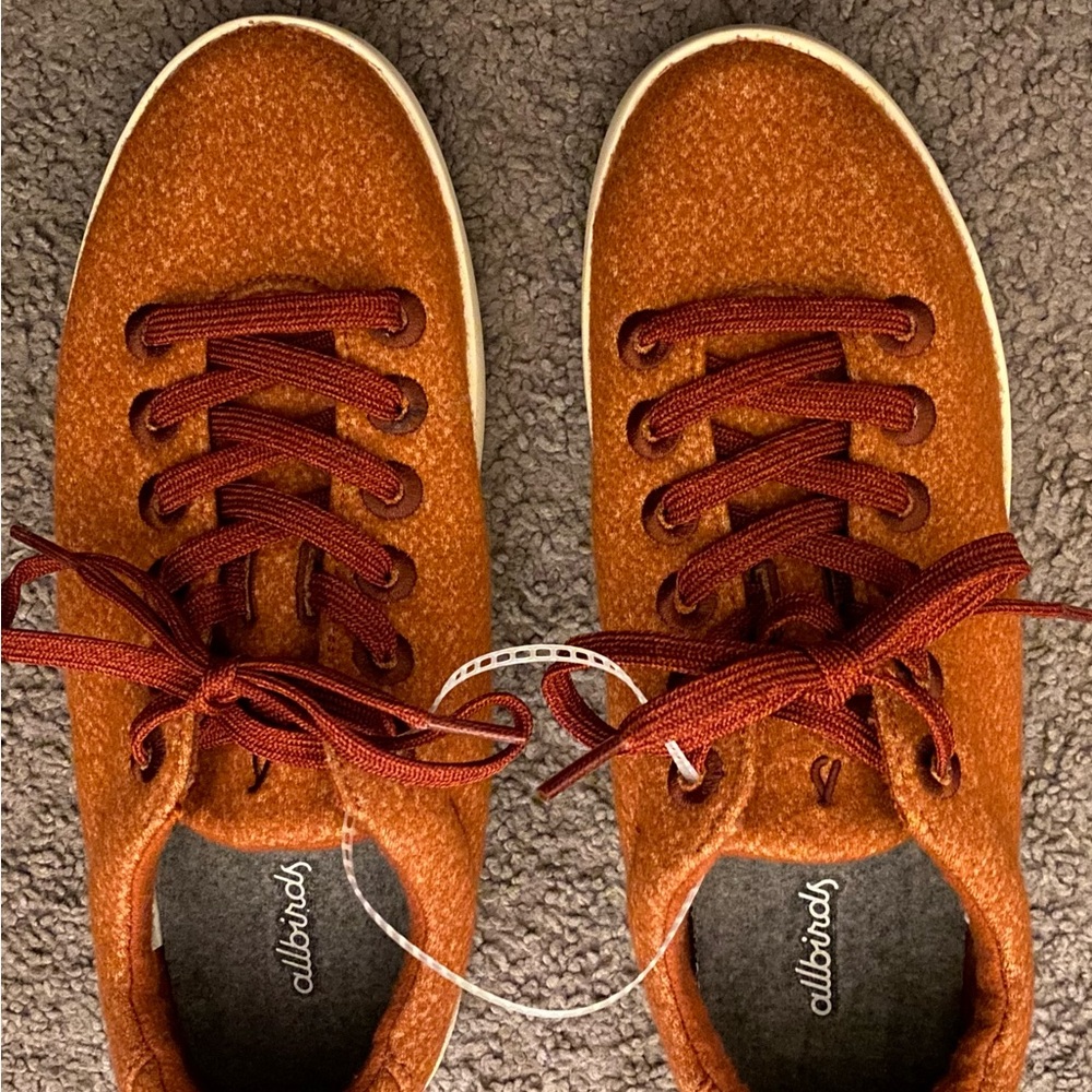 Allbirds Vibrant Orange Wool Sneakers size 8